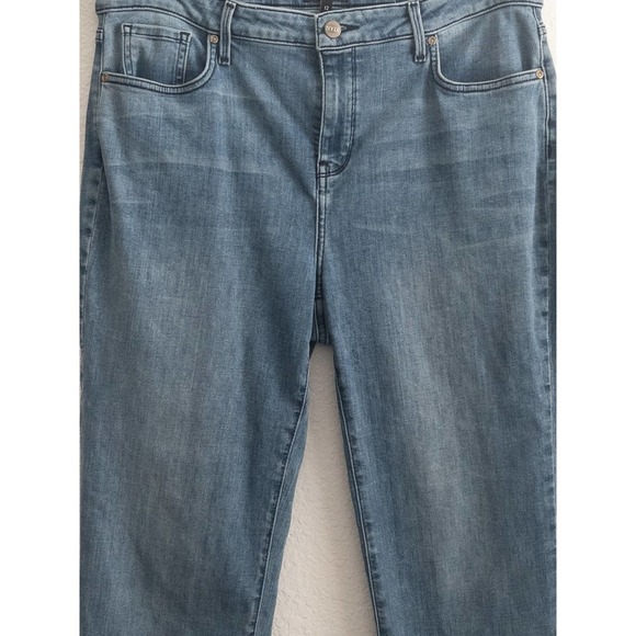 Nydj Curves 360 Slim Straight Blue Denim Jeans 12 - Picture 5 of 11